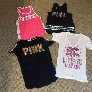 PINK short sleeve/ sleeveless bundle